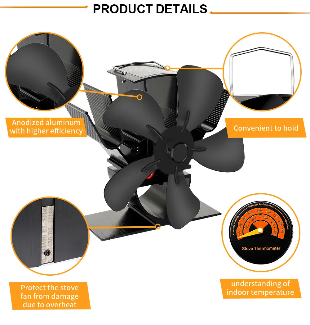 Avtoit | Best Wood Burner Stove Fan for Log Burning Fire Stove