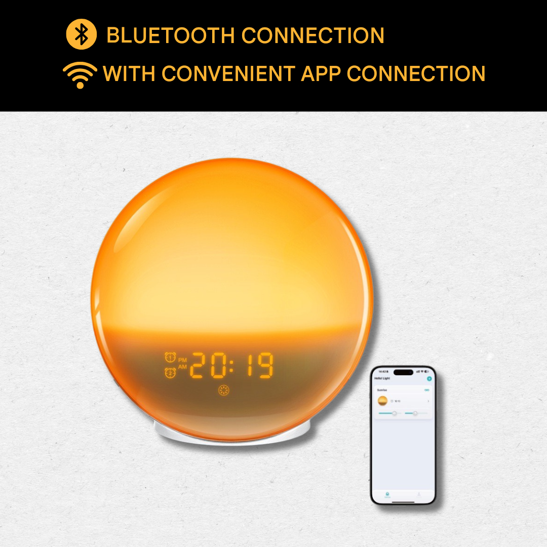 Avtoit | Natural Alarm Clock Radio with Wake-Up Light - GlowRise