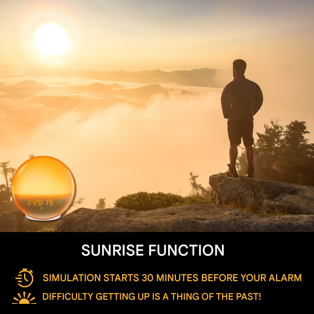 Avtoit | Natural Alarm Clock with Wake-up Light - GlowRise