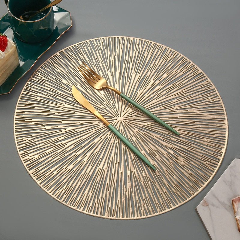 Avtoit | NebulaGlow™ Placemats for Dinner | Elegant Table Mats in Galaxy Design | Heat Resistant & Non-Slip Table Decor