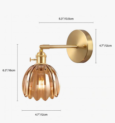 Avtoit | Flower Bud Tulip Glass Wall Light