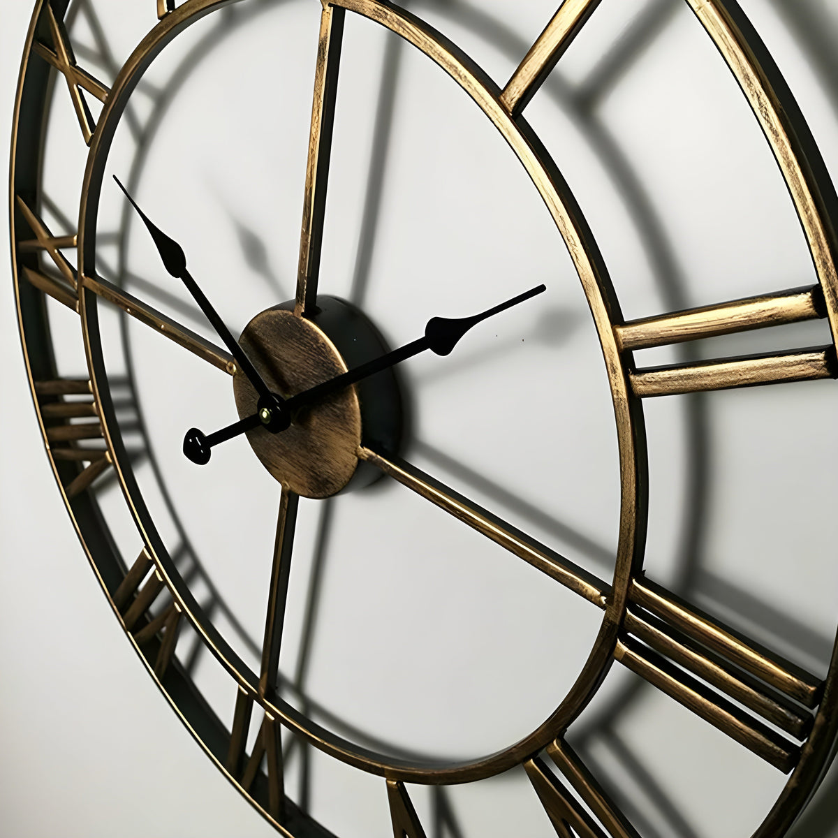 Avtoit | Roman Numerals Iron Art Wall Clock