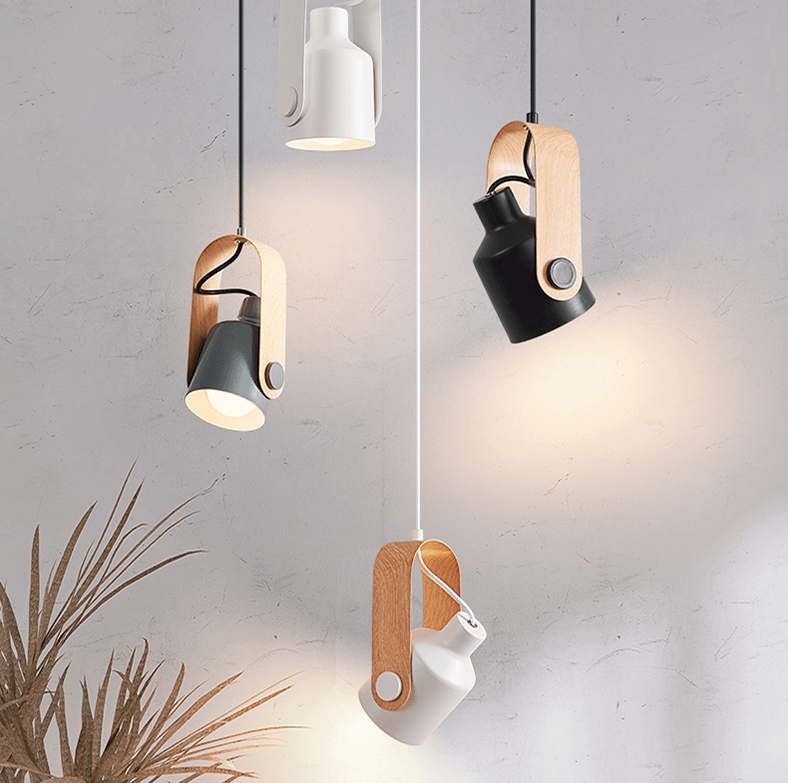 Avtoit | Hanging lamp | Pendant light Black 120 cm Wood & Metal