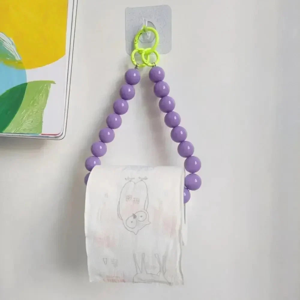 Avtoit | Innovative hanging toilet paper holder with beads