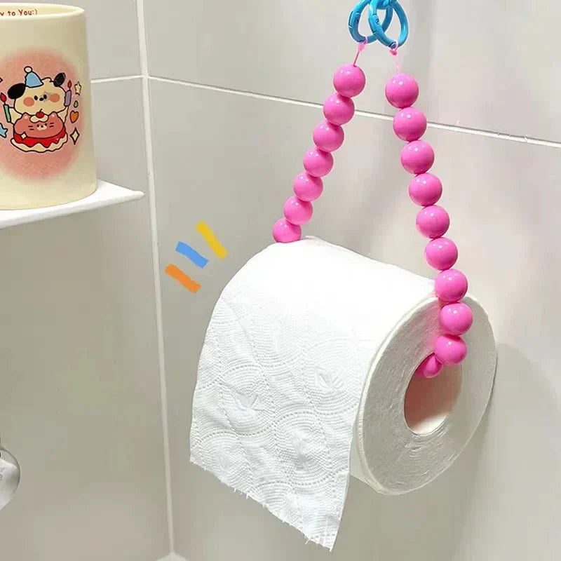 Avtoit | Innovative hanging toilet paper holder with beads
