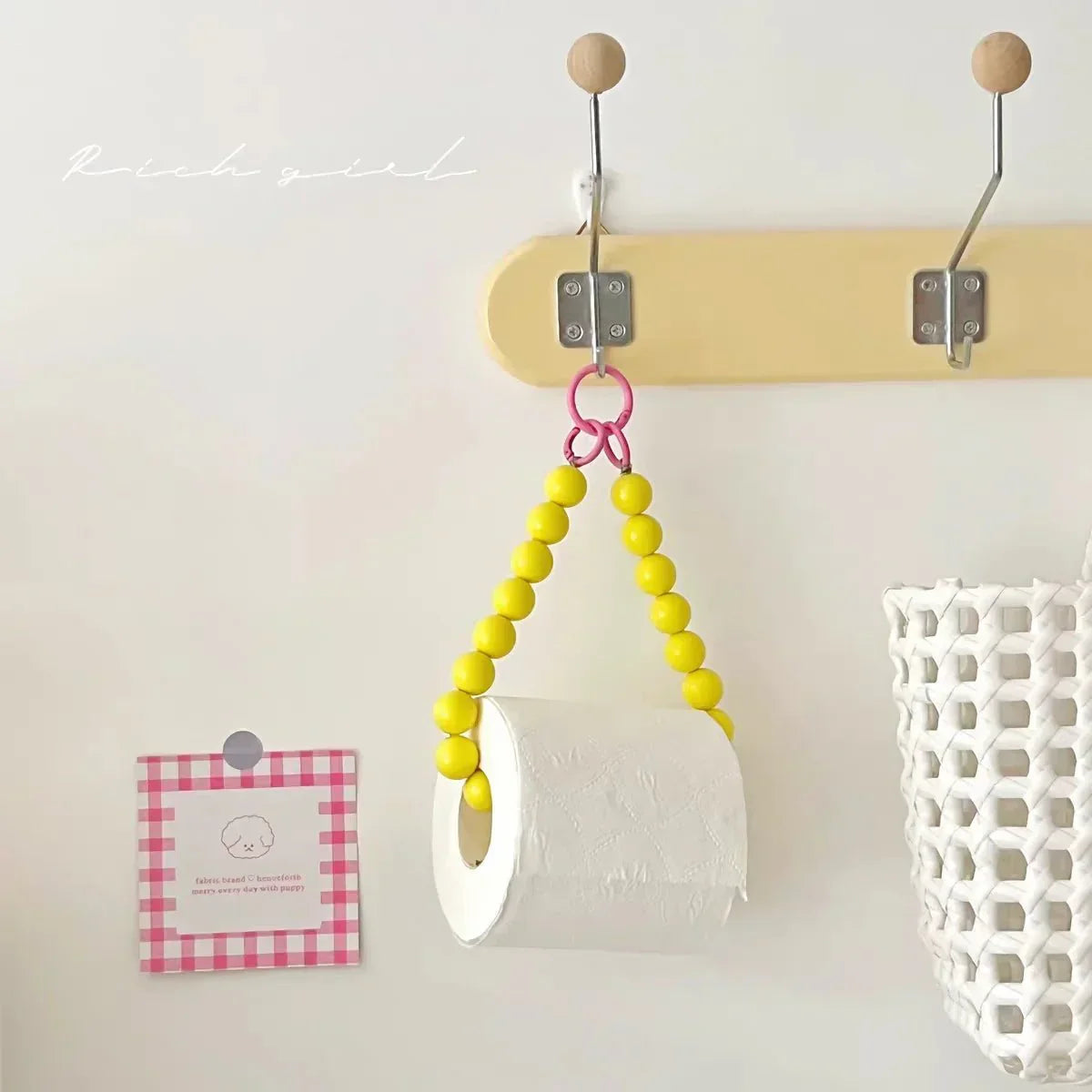 Avtoit | Innovative hanging toilet paper holder with beads