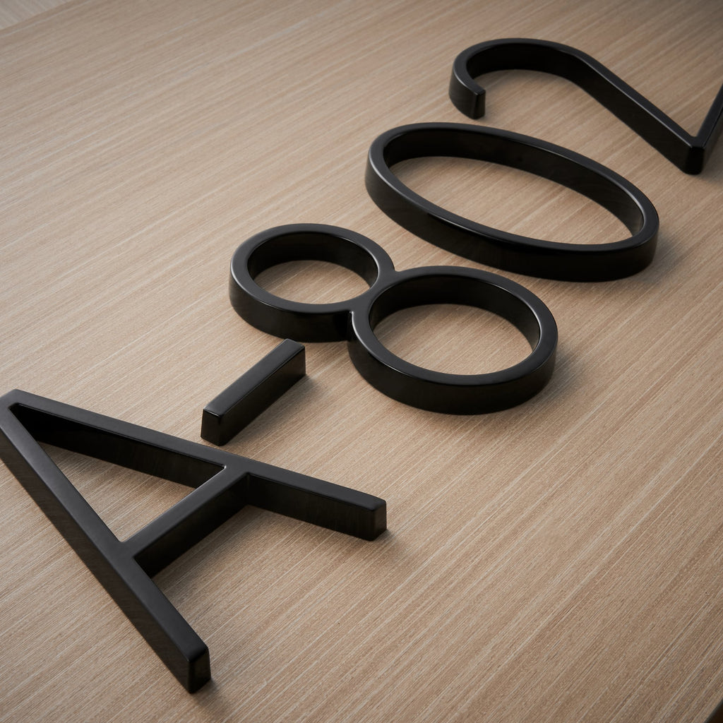Avtoit | Black House Numbers | Modern and Weatherproof House Decoration