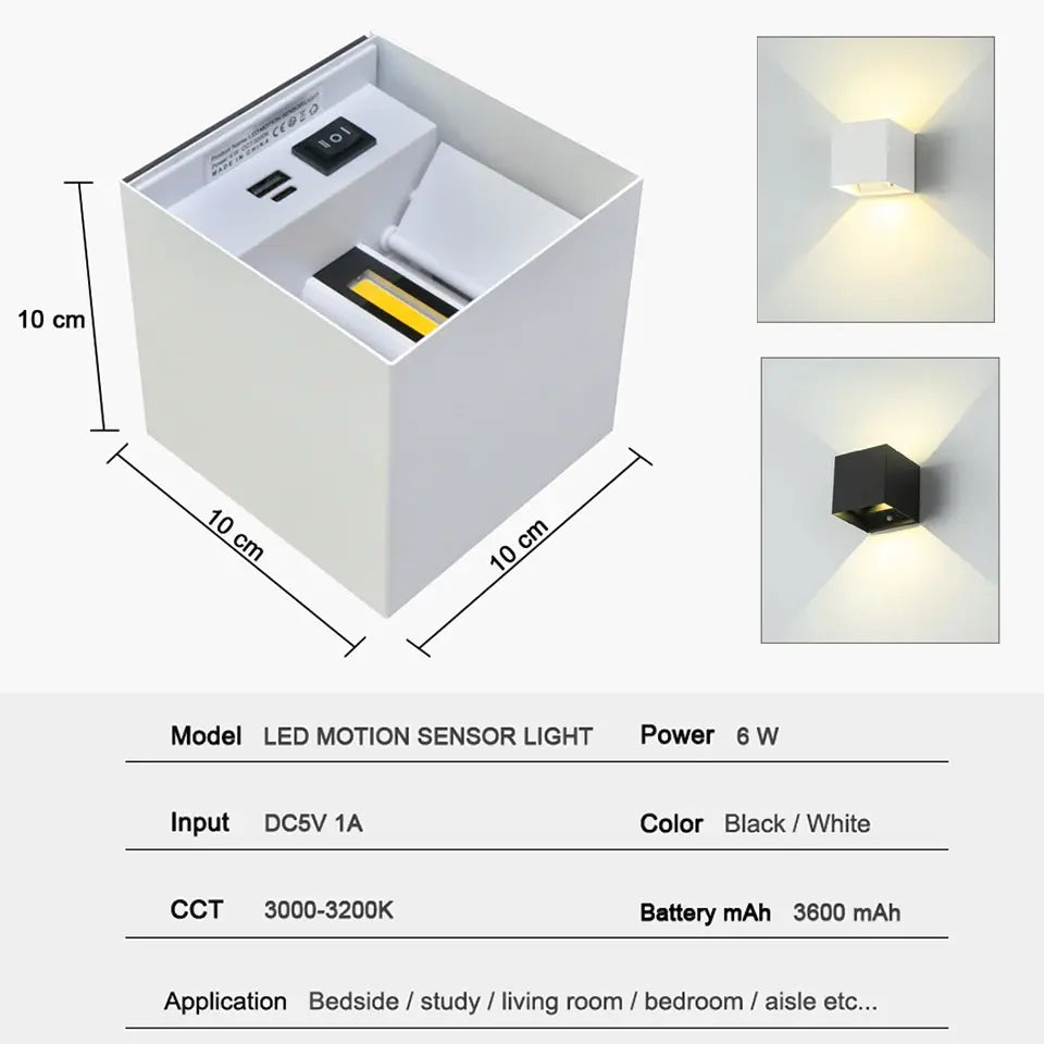 Avtoit | Rechargeable wall lamp with sensor