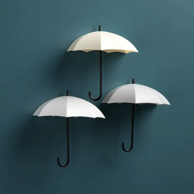 Avtoit | Cute Umbrella Wall Hook - No-Drill Key & Coat Hanger
