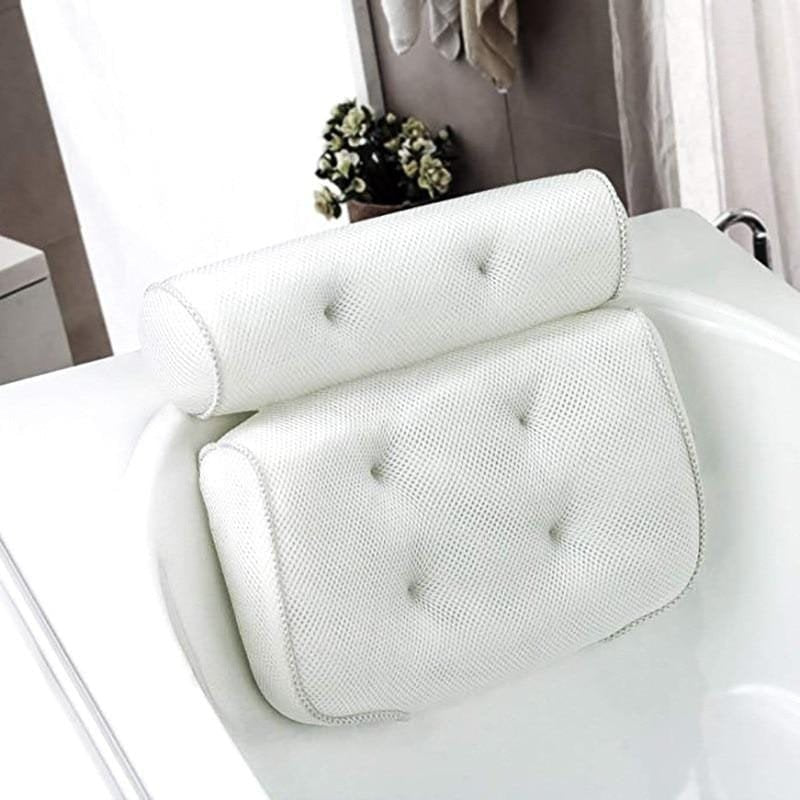 Avtoit | Orthopedic Bathtub Pillow - Breathable Bathtub Headrest Pillow made of 3D Mesh Fabric with Suction Cups
