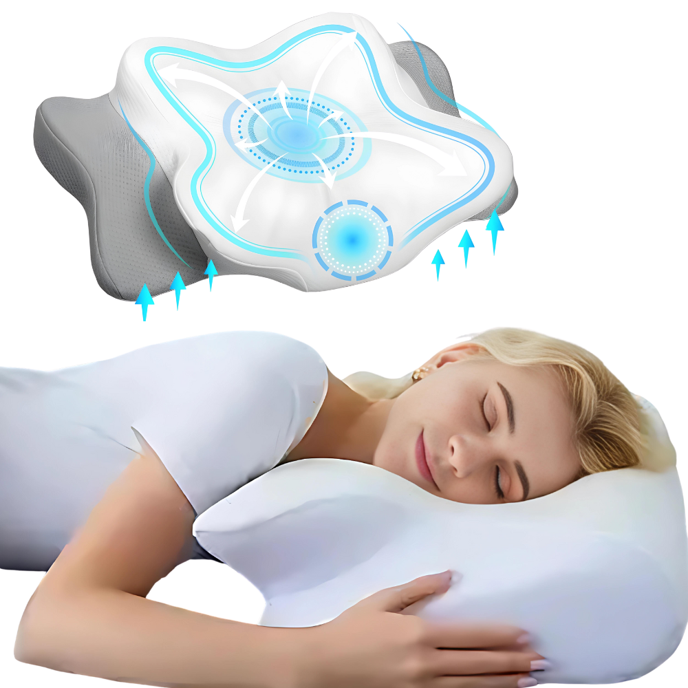 Avtoit | OrthoSleep 3D Pillow | Comfortable Ergonomic Support | Breathable Hypoallergenic