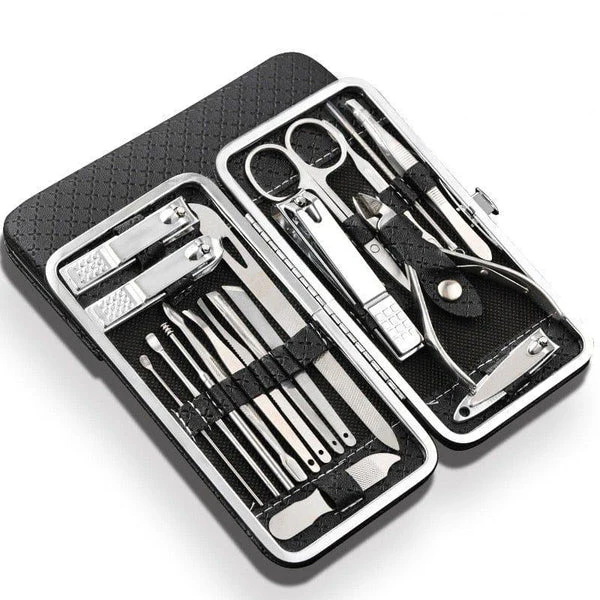 Avtoit | 19 in 1 Stainless Steel Manicure Set Nail Clipper Kit