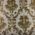 Avtoit | Gold textured luxury classic 3D damask wallpaper decor