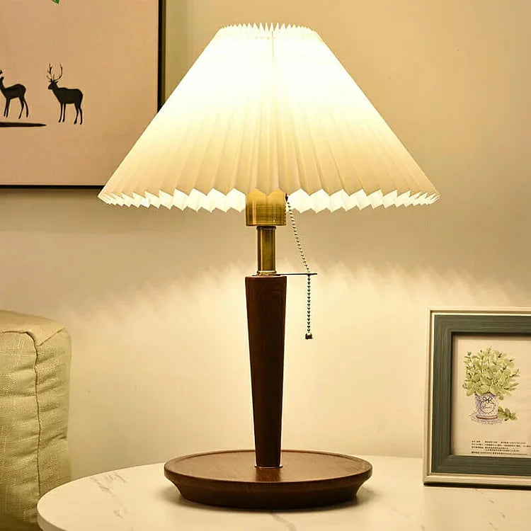Avtoit | GlowTimber - Classic Wooden Plissé Lamp