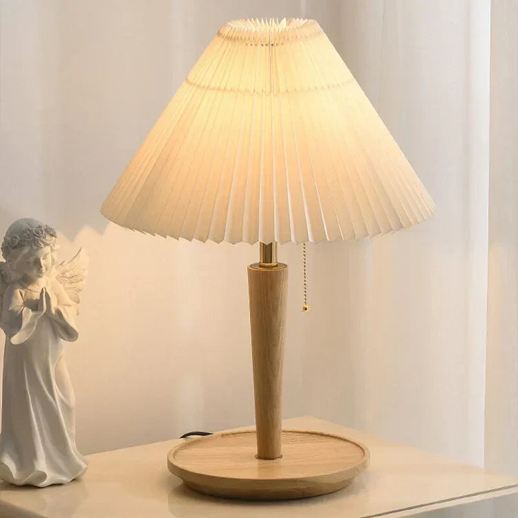 Avtoit | GlowTimber - Classic Wooden Plissé Lamp