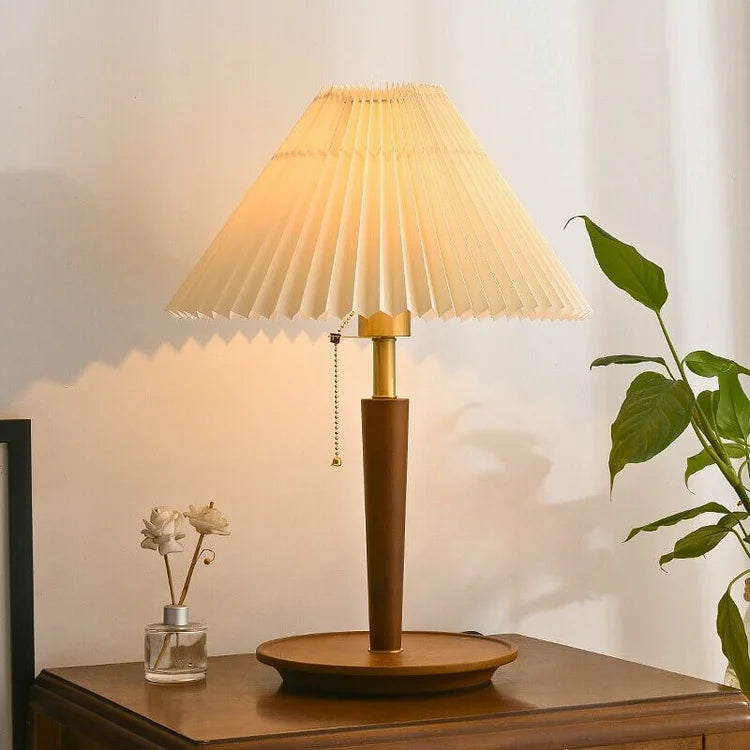 Avtoit | GlowTimber - Classic Wooden Plissé Lamp