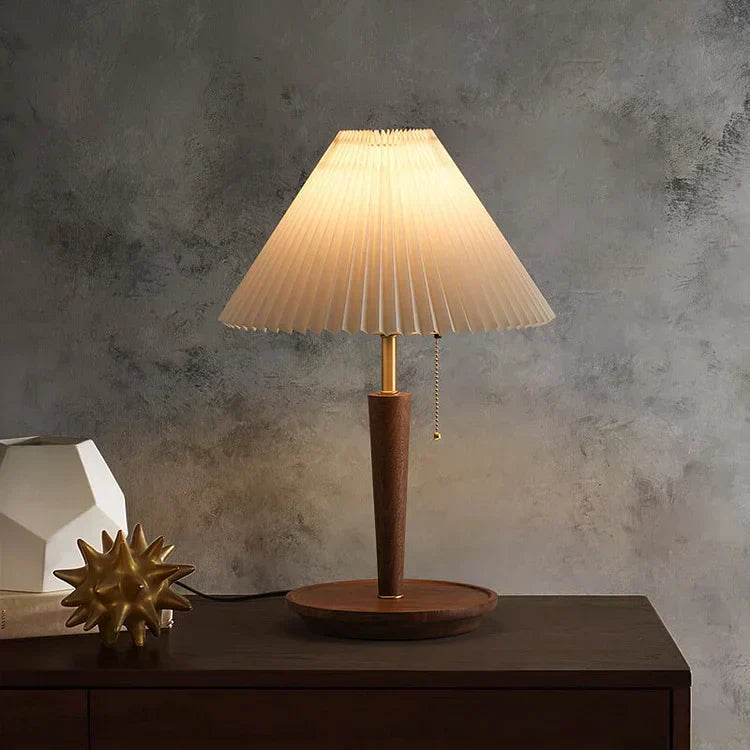 Avtoit | GlowTimber - Classic Wooden Plissé Lamp