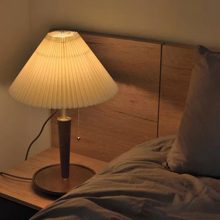 Avtoit | GlowTimber - Classic Wooden Plissé Lamp