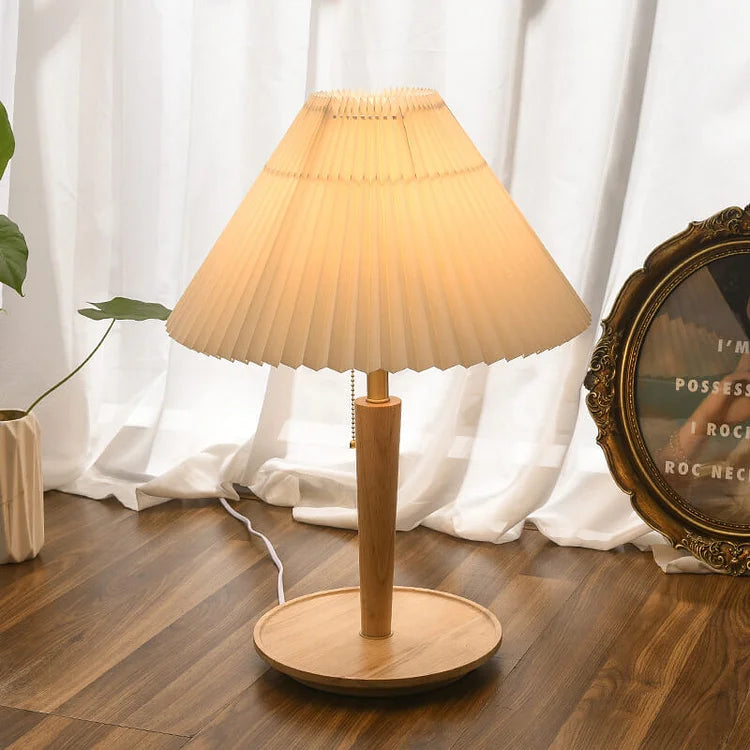 Avtoit | GlowTimber - Classic Wooden Plissé Lamp
