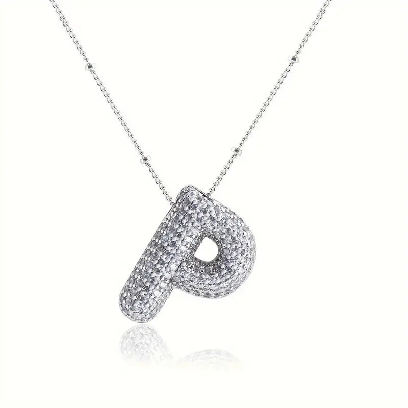 Avtoit | Alphabet-Diamond-Pendant-Necklace