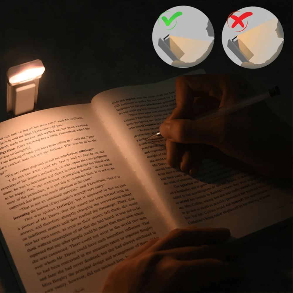 Avtoit | Battery Reading Lamp with Clip - 3 Modes and 80h Battery Life