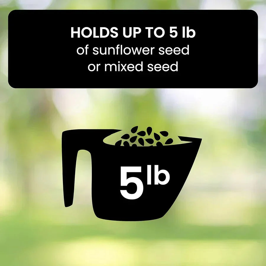 Avtoit | Squirrel Proof Bird Feeder | Heavy-Duty Metal, Multi-Feeding Ports & Ideal for Backyard Birdwatching