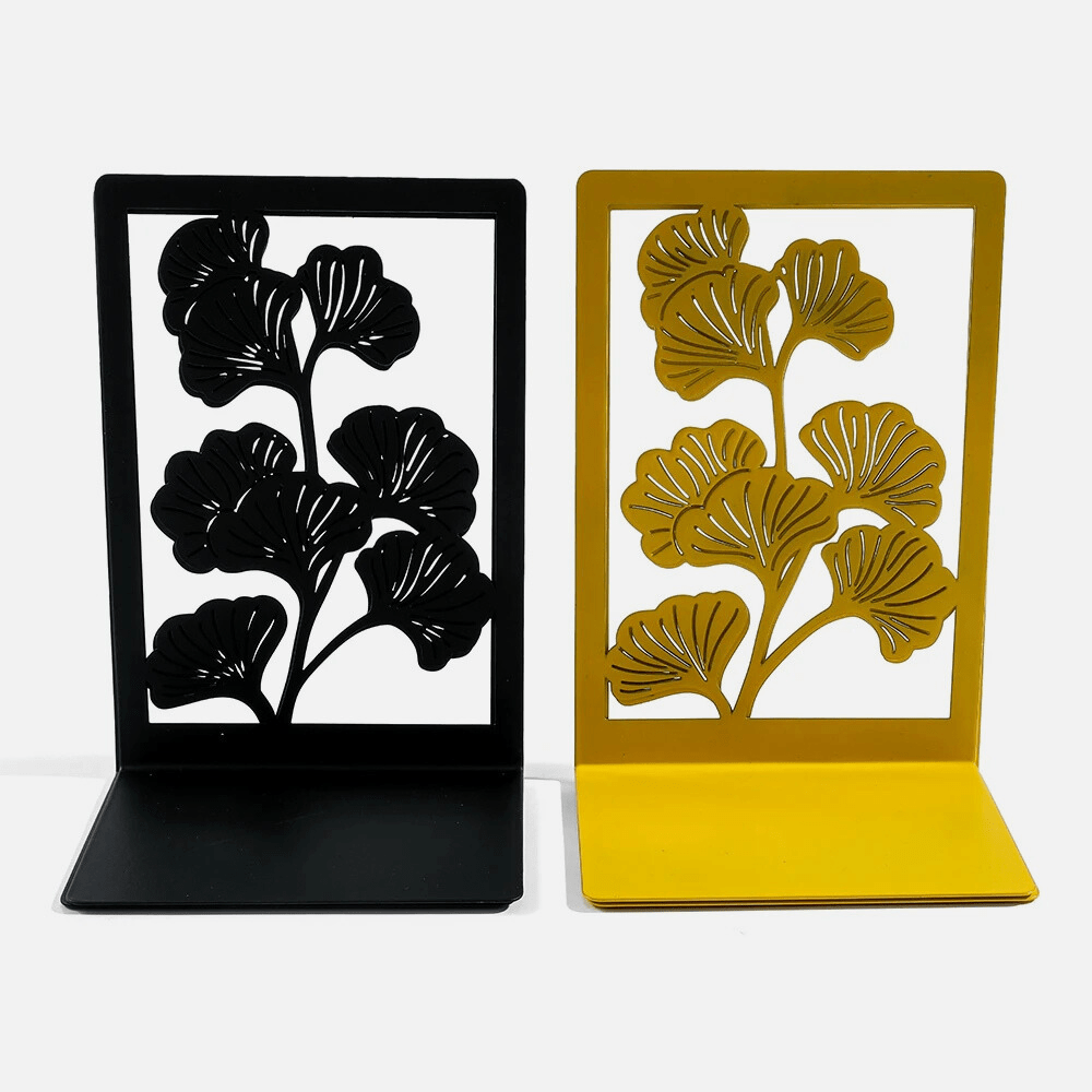 Avtoit | Bookend made of metal | Ginkgo leaves