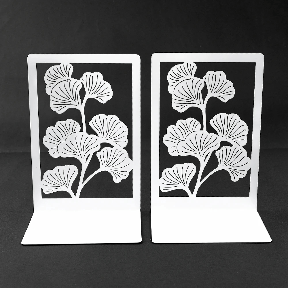 Avtoit | Bookend made of metal | Ginkgo leaves