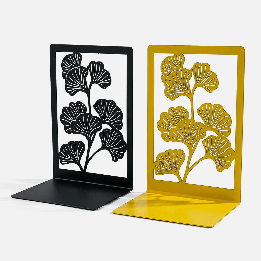 Avtoit | Bookend made of metal | Ginkgo leaves
