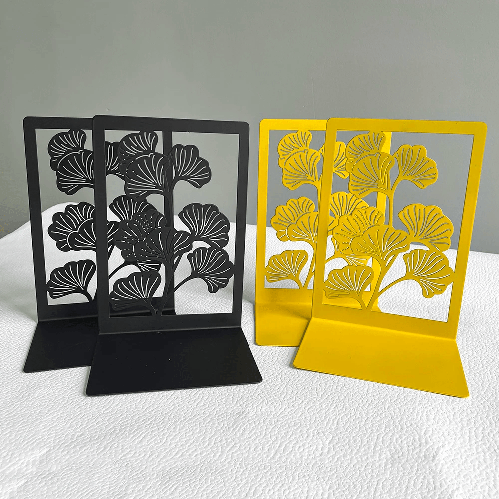 Avtoit | Bookend made of metal | Ginkgo leaves