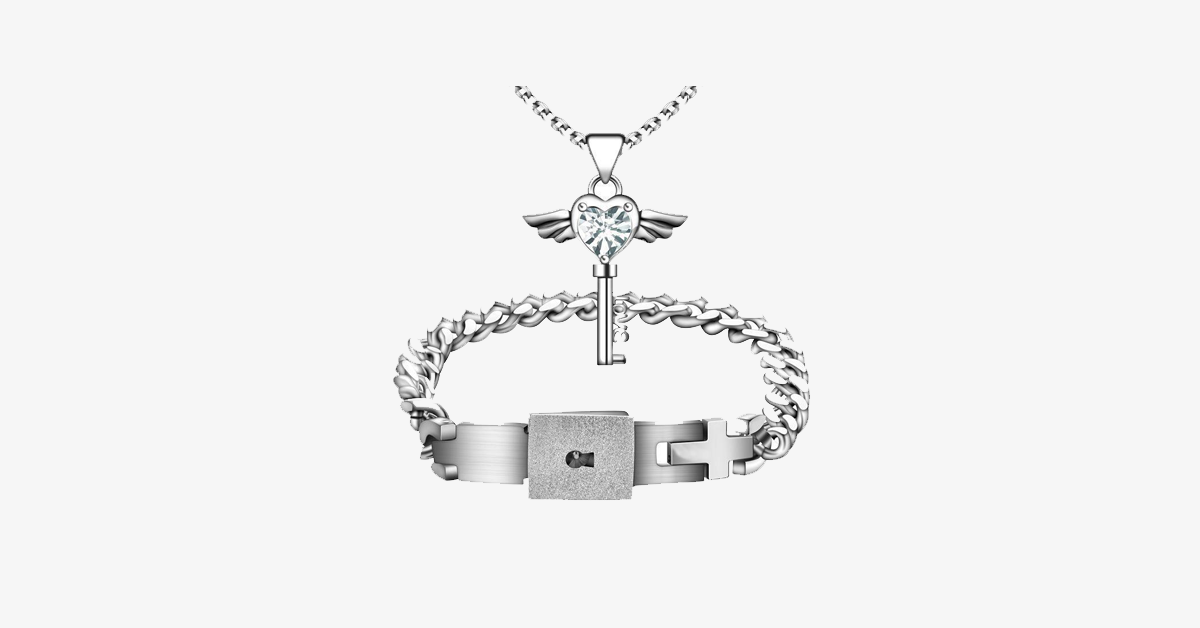 Avtoit | Angel Love Pendant & Men's Bracelet Set