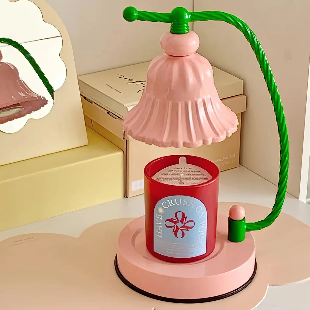 Avtoit | BloomAura – Charming Pink Glass Table Lamp