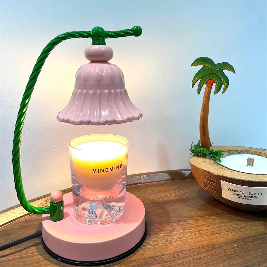 Avtoit | BloomAura – Charming Pink Glass Table Lamp