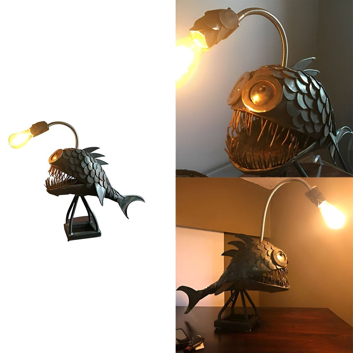 Avtoit | Steampunk Angler Fish Lamp – Cool & Unusual Floor Lamp for Your Home