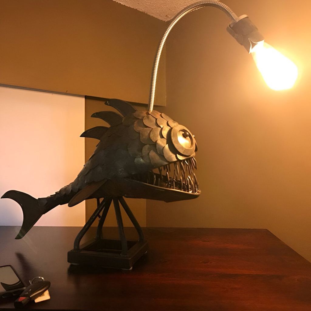 Avtoit | Steampunk Angler Fish Lamp – Cool & Unusual Floor Lamp for Your Home