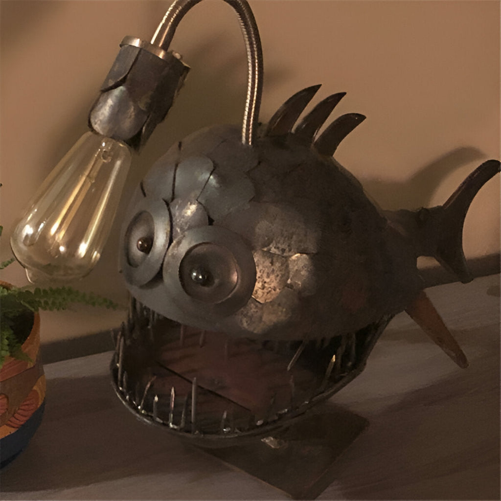 Avtoit | Steampunk Angler Fish Lamp – Cool & Unusual Floor Lamp for Your Home