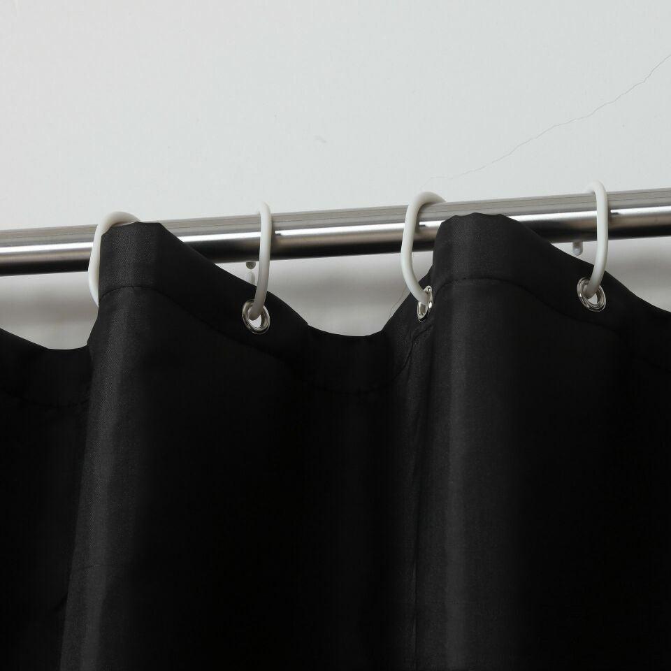 Avtoit | Waterproof black polyester shower curtain with various size options