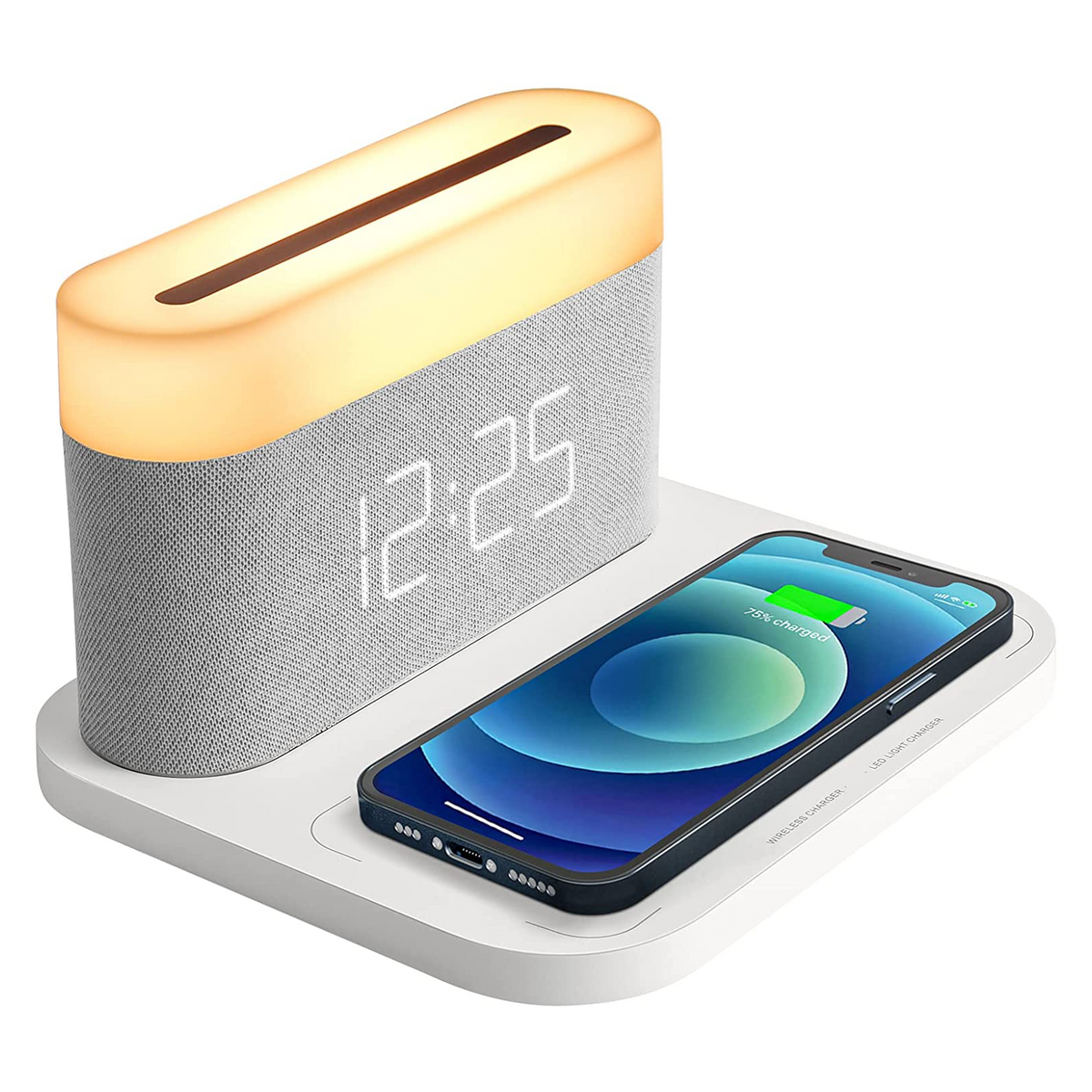 Avtoit | 3-in-1 Wireless Charger, LED Lamp & Digital Alarm Clock | Fast Charging Dock