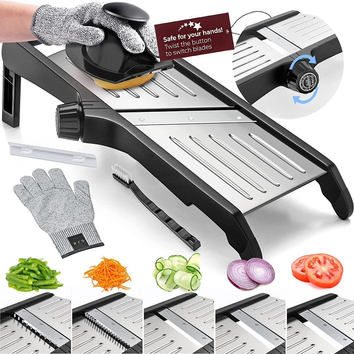 Avtoit | Premium food slicer with cut-resistant gloves