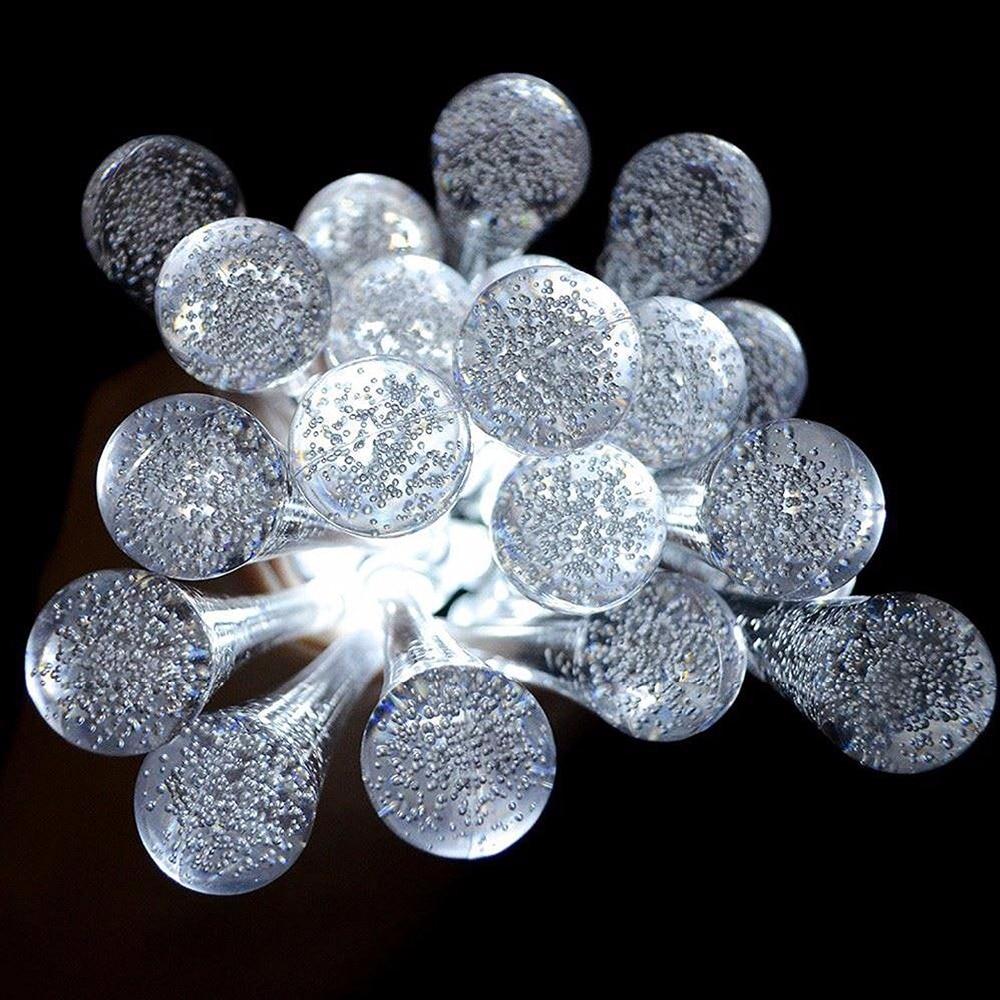 Avtoit | LumiDew Solar Drops String Lights | Solar-Powered LED String Lights for Garden & Terrace | Warm White, White & Multicolor