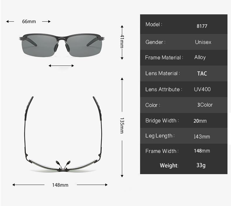 Avtoit | Photochromic Sunglasses with Polarized Lenses