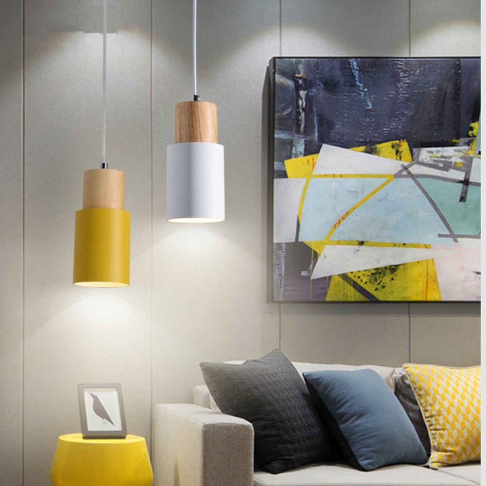 Avtoit | Designer Nordic Wood Base Pendant Lamp
