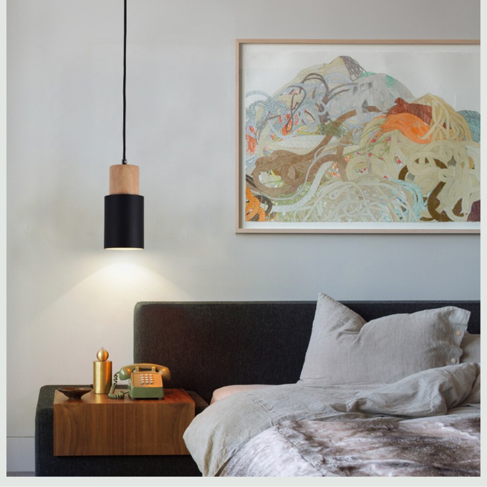 Avtoit | Designer Nordic Wood Base Pendant Lamp