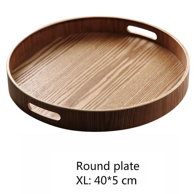 Avtoit | Slim, round serving trays made of wood