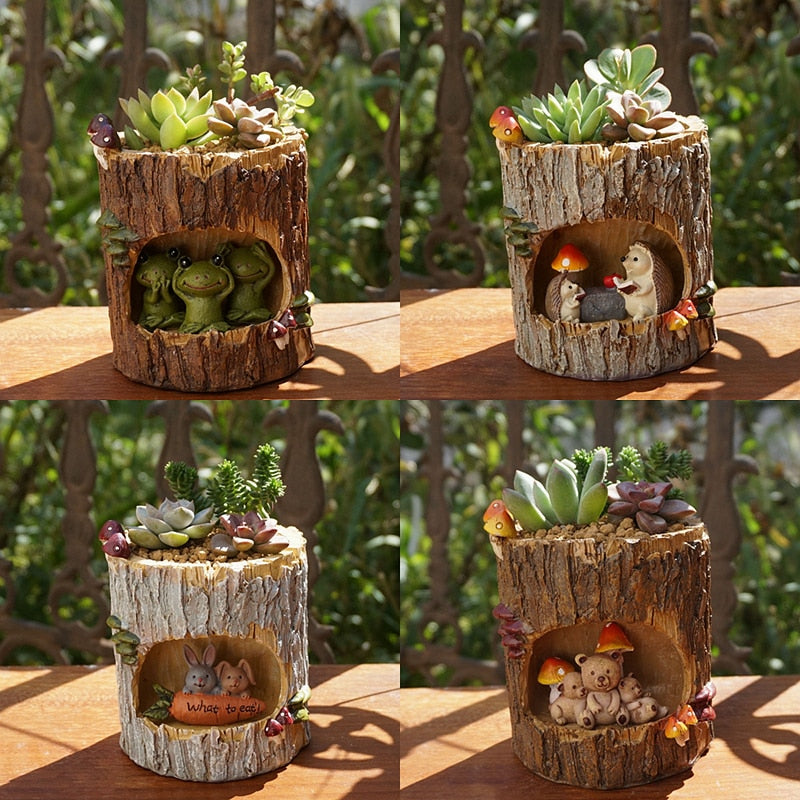 Avtoit | Creative Animal Life Resin Flower Pots