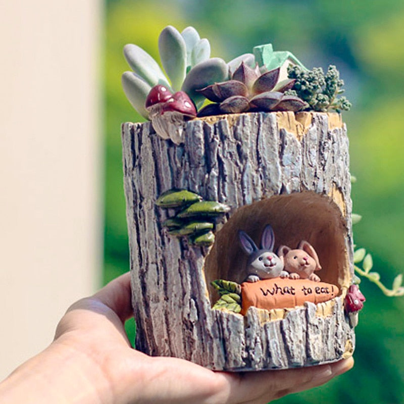 Avtoit | Creative Animal Life Resin Flower Pots