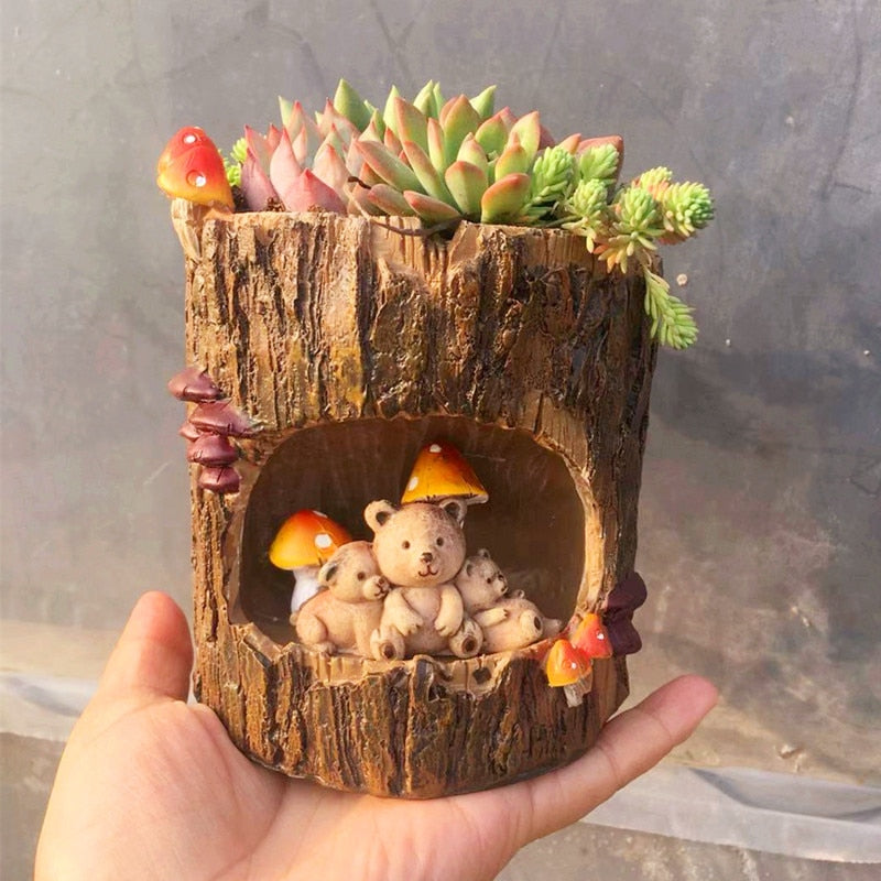 Avtoit | Creative Animal Life Resin Flower Pots