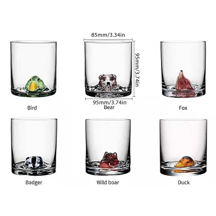 Avtoit | 3D Animal Ultra Clear Unique Wine Glass