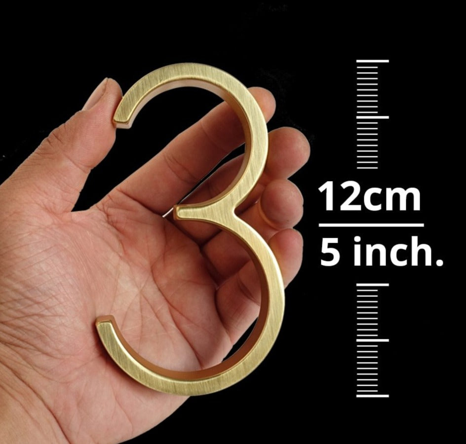 Avtoit | Gold Modern House Numbers