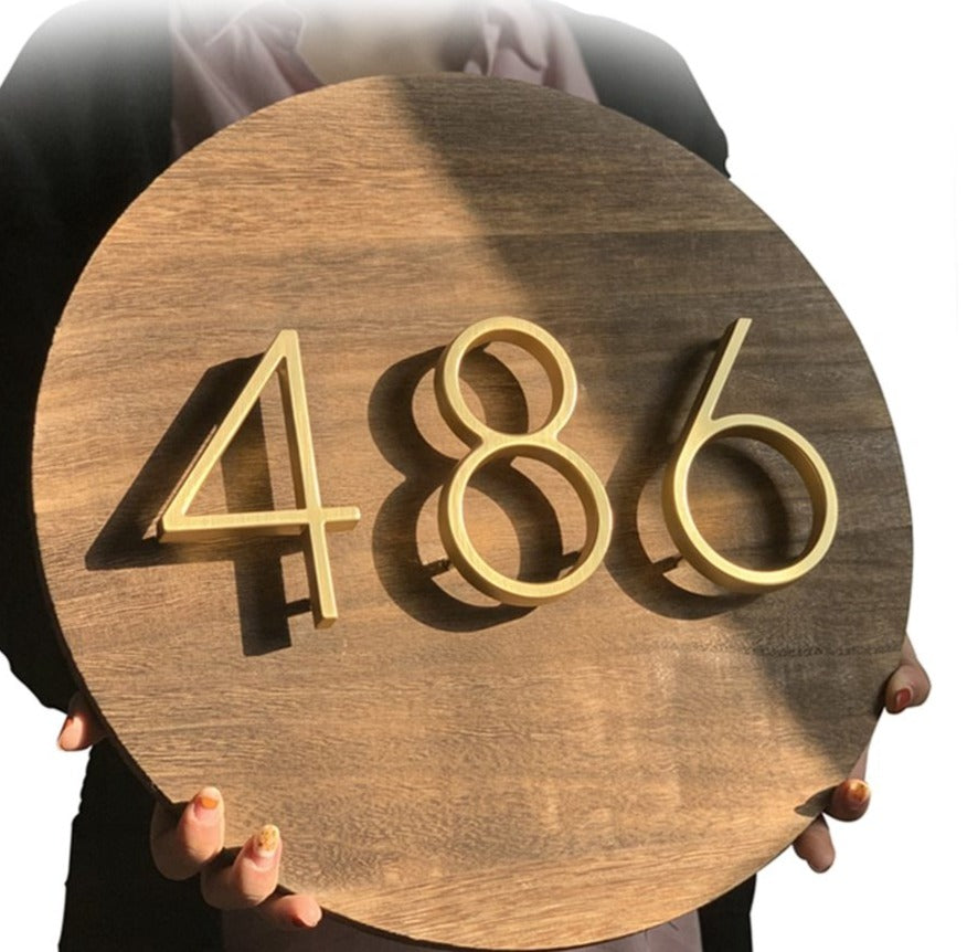 Avtoit | Gold Modern House Numbers
